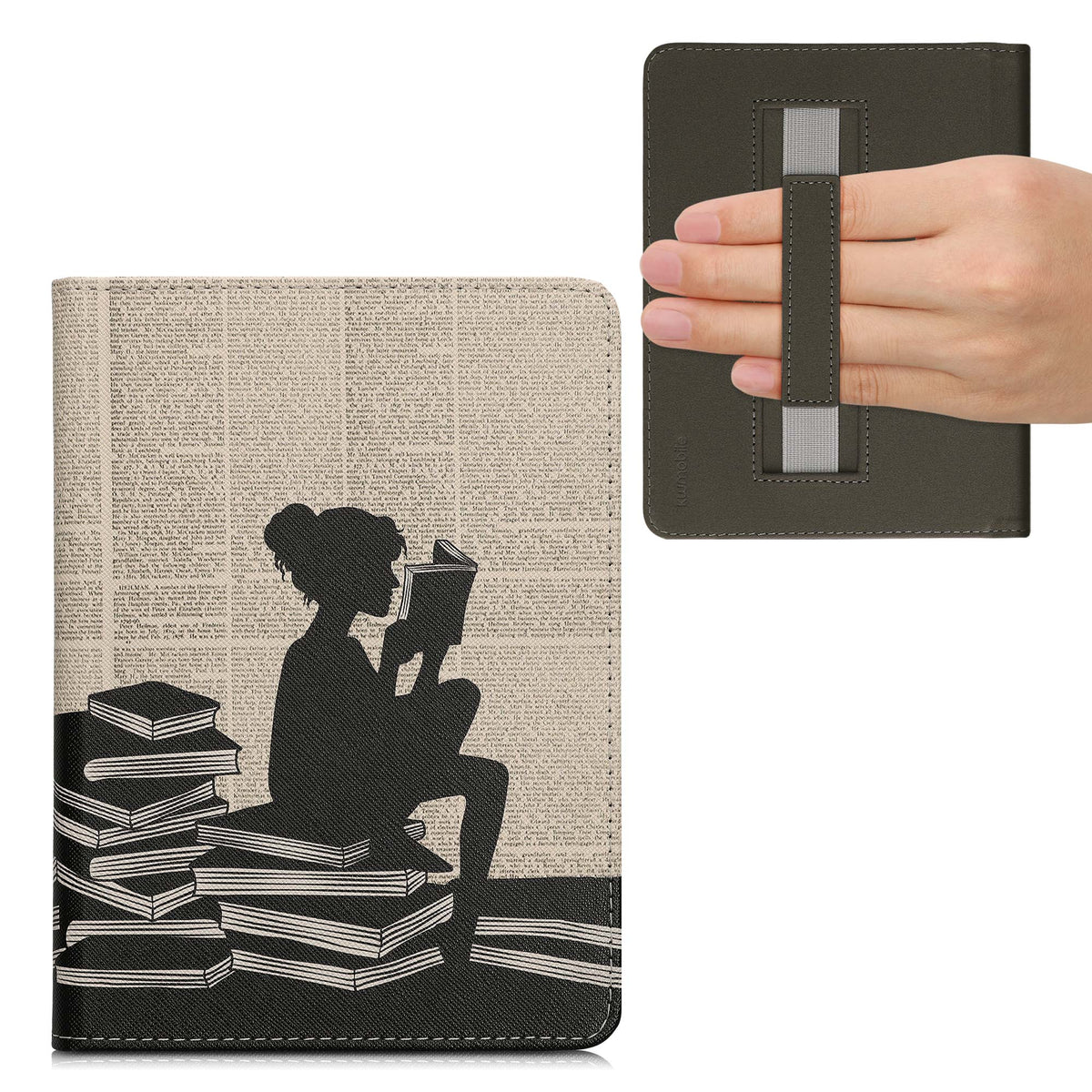 Flip Case with Hand Strap for Kindle Paperwhite 11th Generation 2021 Just One More Chapter