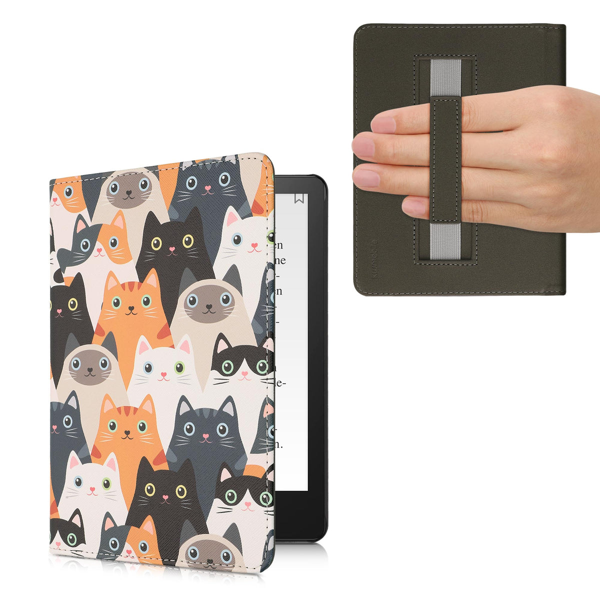 Flip Case with Hand Strap for Kindle Paperwhite 11th Generation 2021 Just One More Chapter