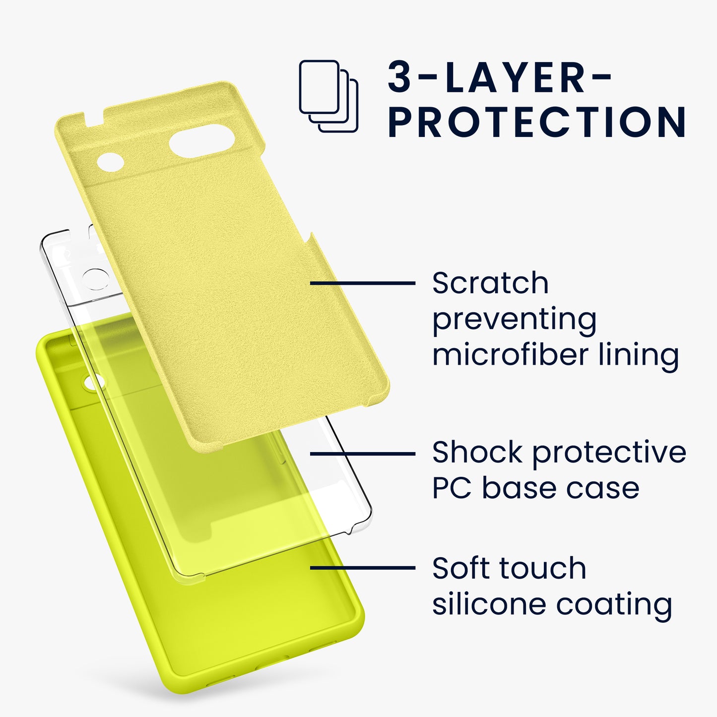 kwmobile Phone Case for Google Pixel 6a Case Wireless Charging