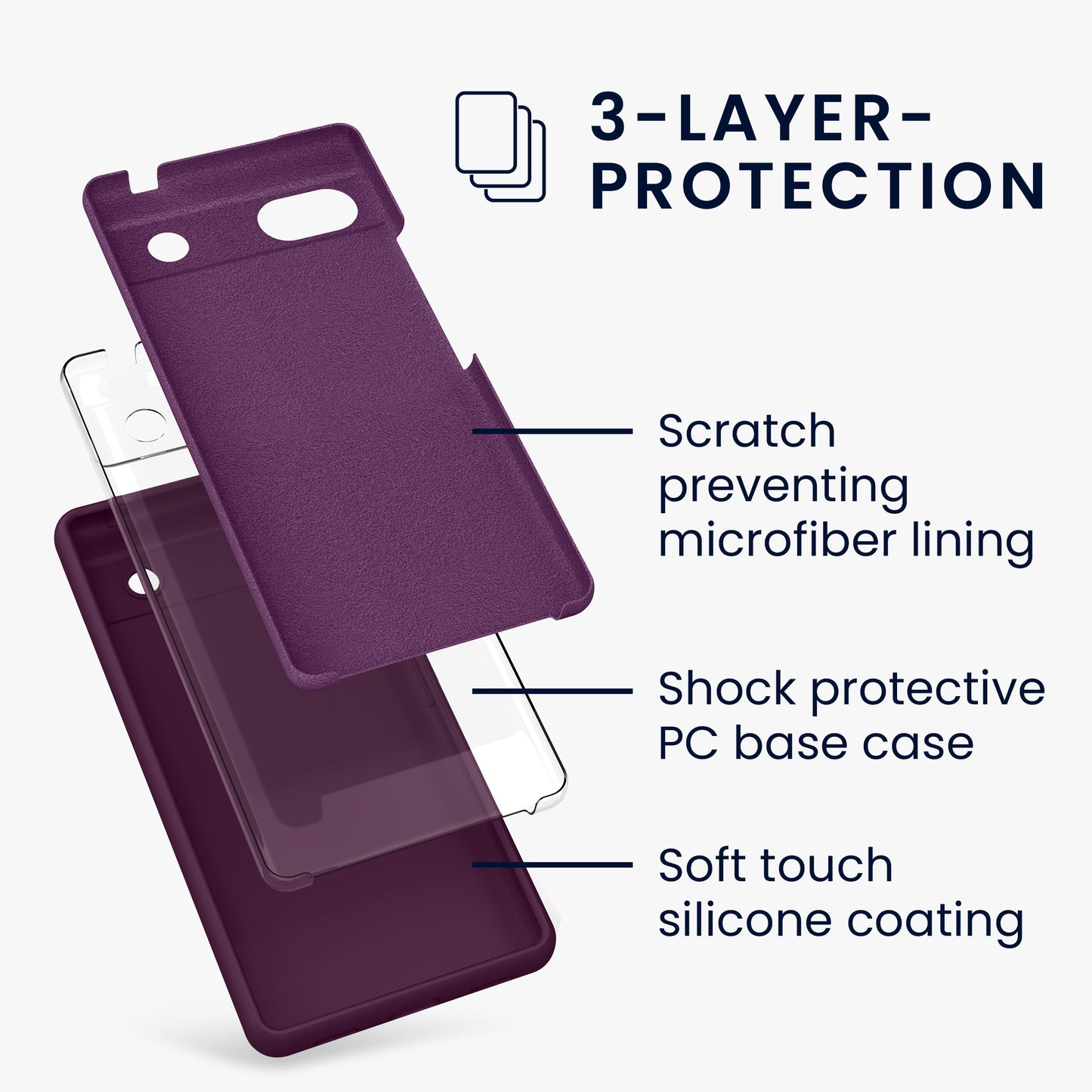 kwmobile Phone Case for Google Pixel 6a Case Wireless Charging