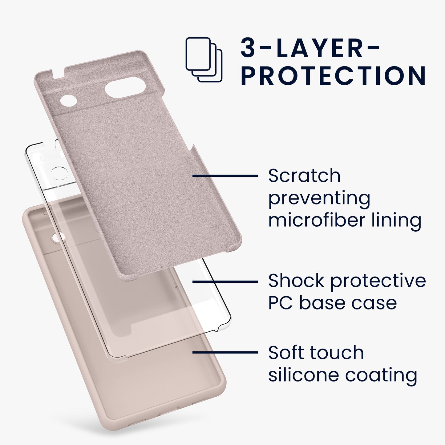 kwmobile Phone Case for Google Pixel 6a Case Wireless Charging