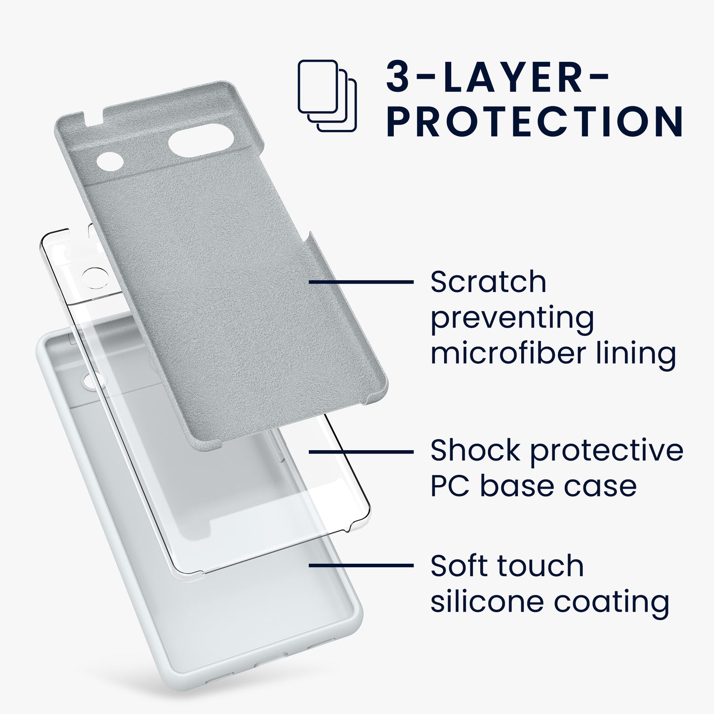 kwmobile Phone Case for Google Pixel 6a Case Wireless Charging