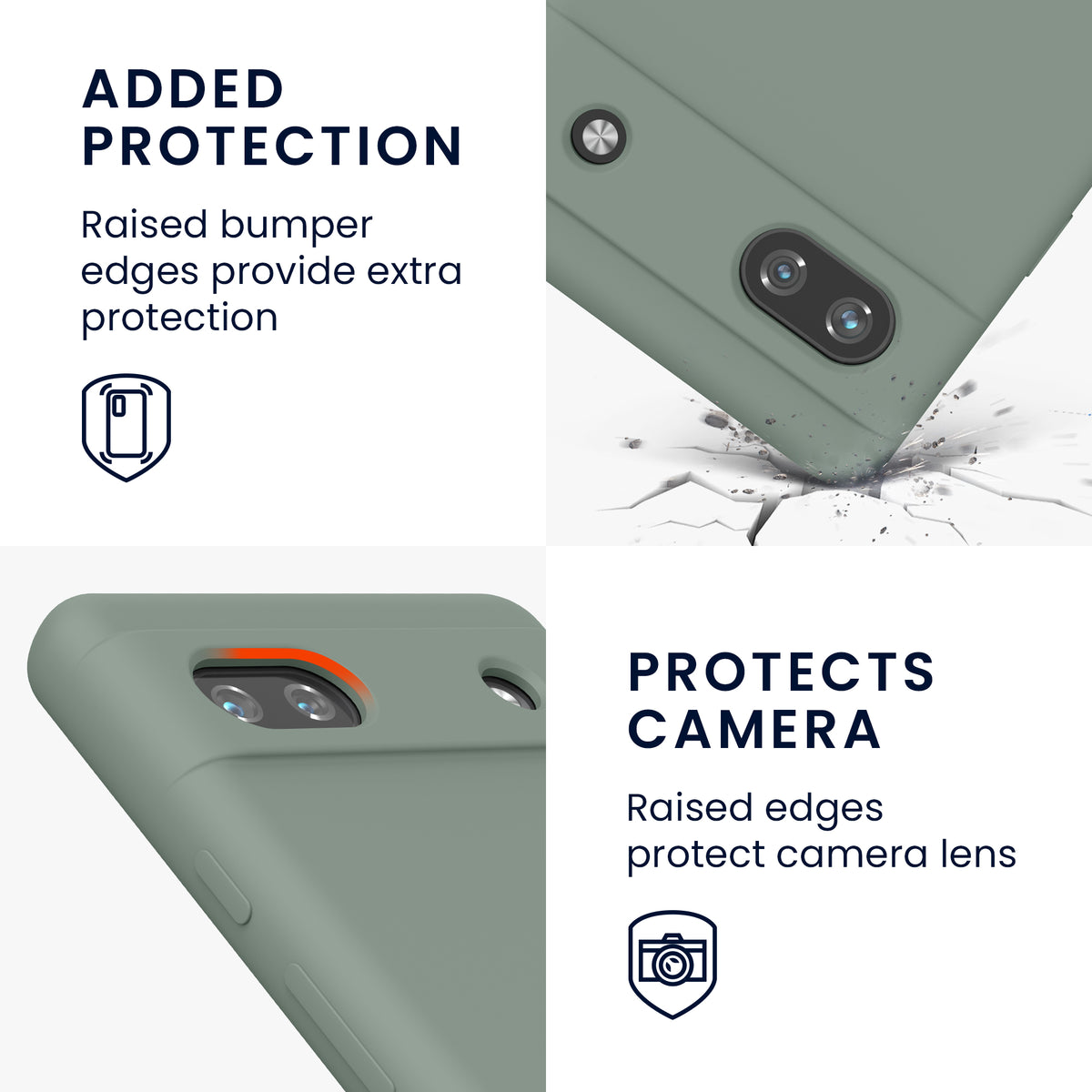 kwmobile Phone Case for Google Pixel 6a Case Wireless Charging