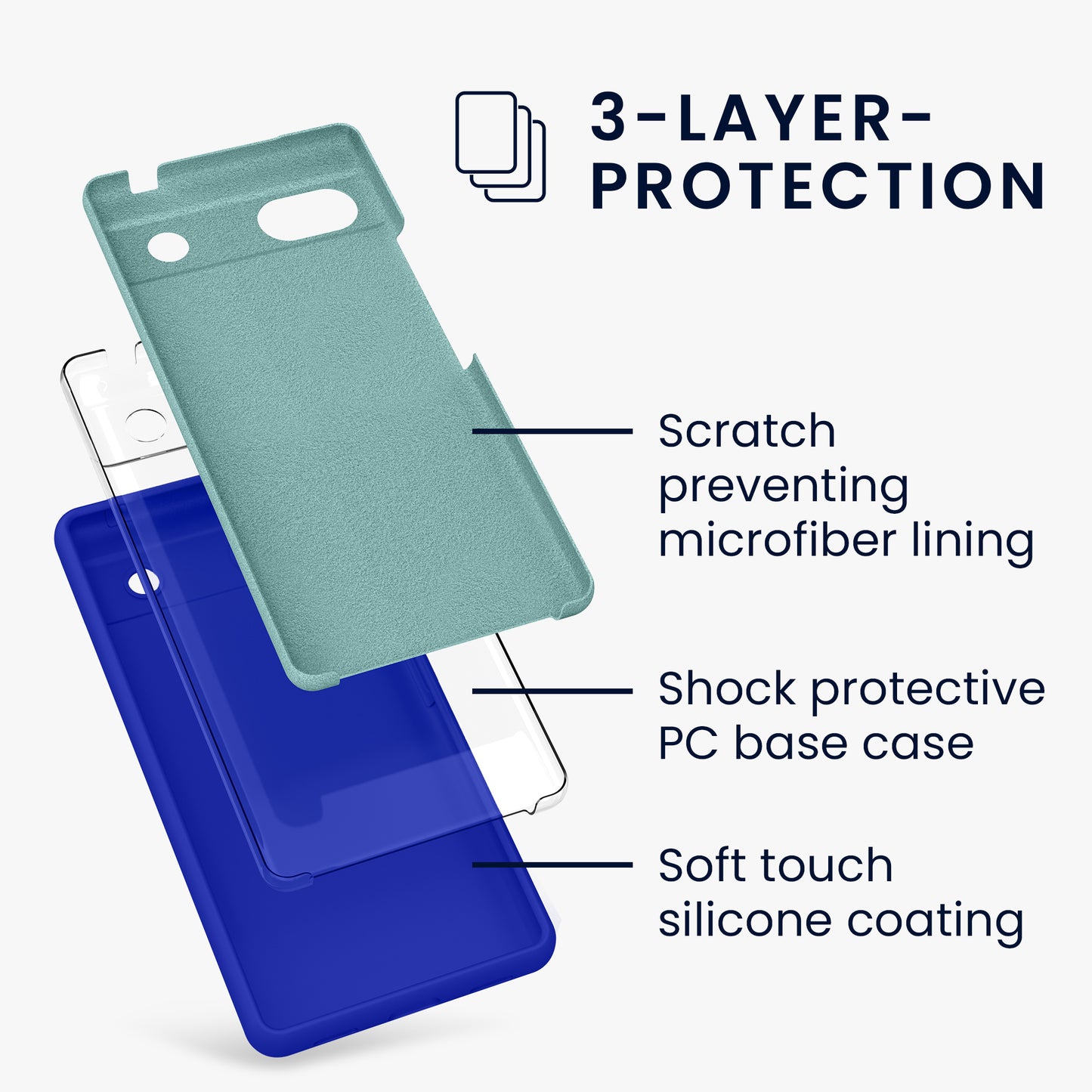 kwmobile Phone Case for Google Pixel 6a Case Wireless Charging