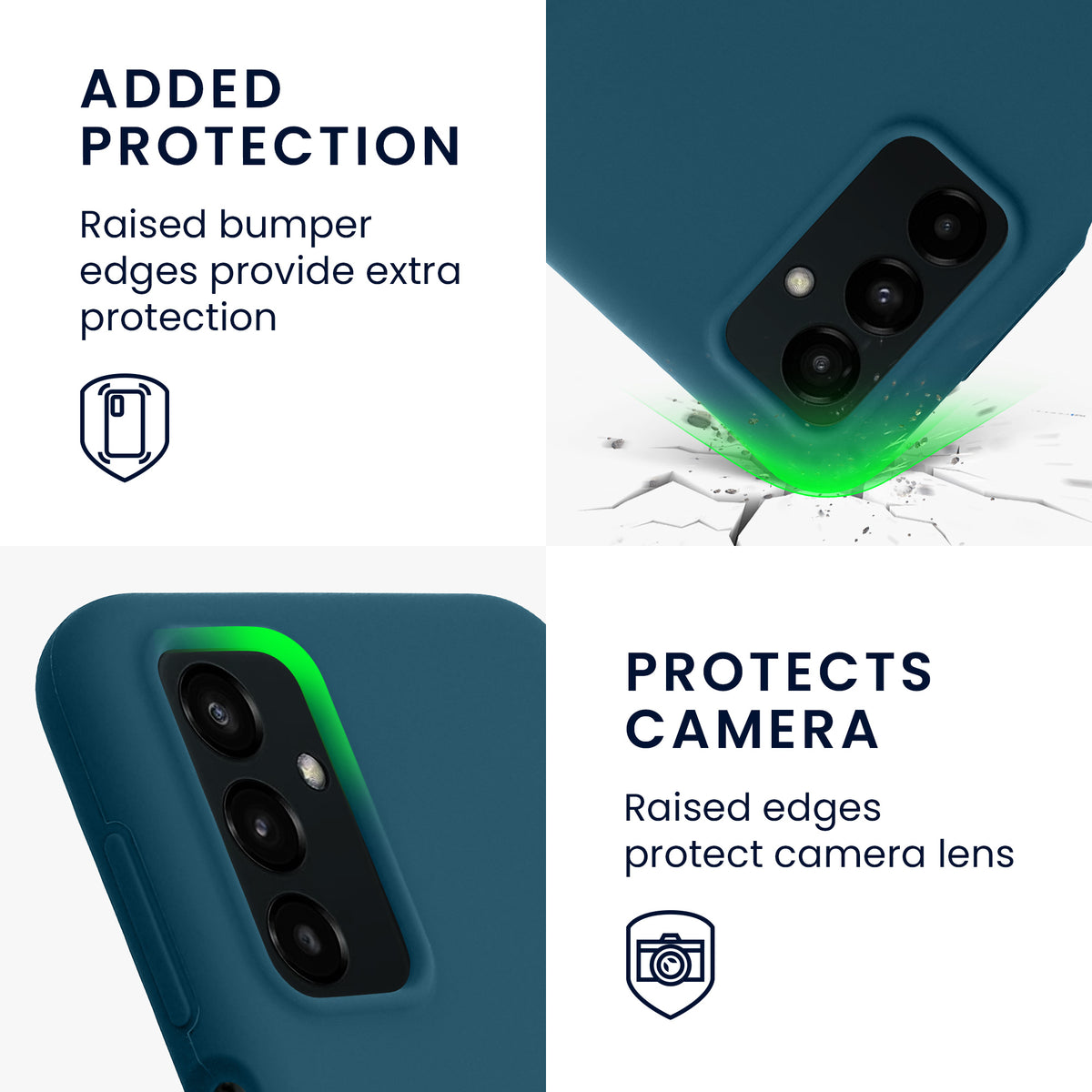 Rubberized Silicone Phone Case for Samsung Galaxy M23 5G