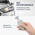 Peugeot Citroen 3-Button Smartkey (Keyless Go only) TPU Car Key Cover White Marble