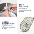 Peugeot Citroen 3-Button Smartkey (Keyless Go only) TPU Car Key Cover White Marble
