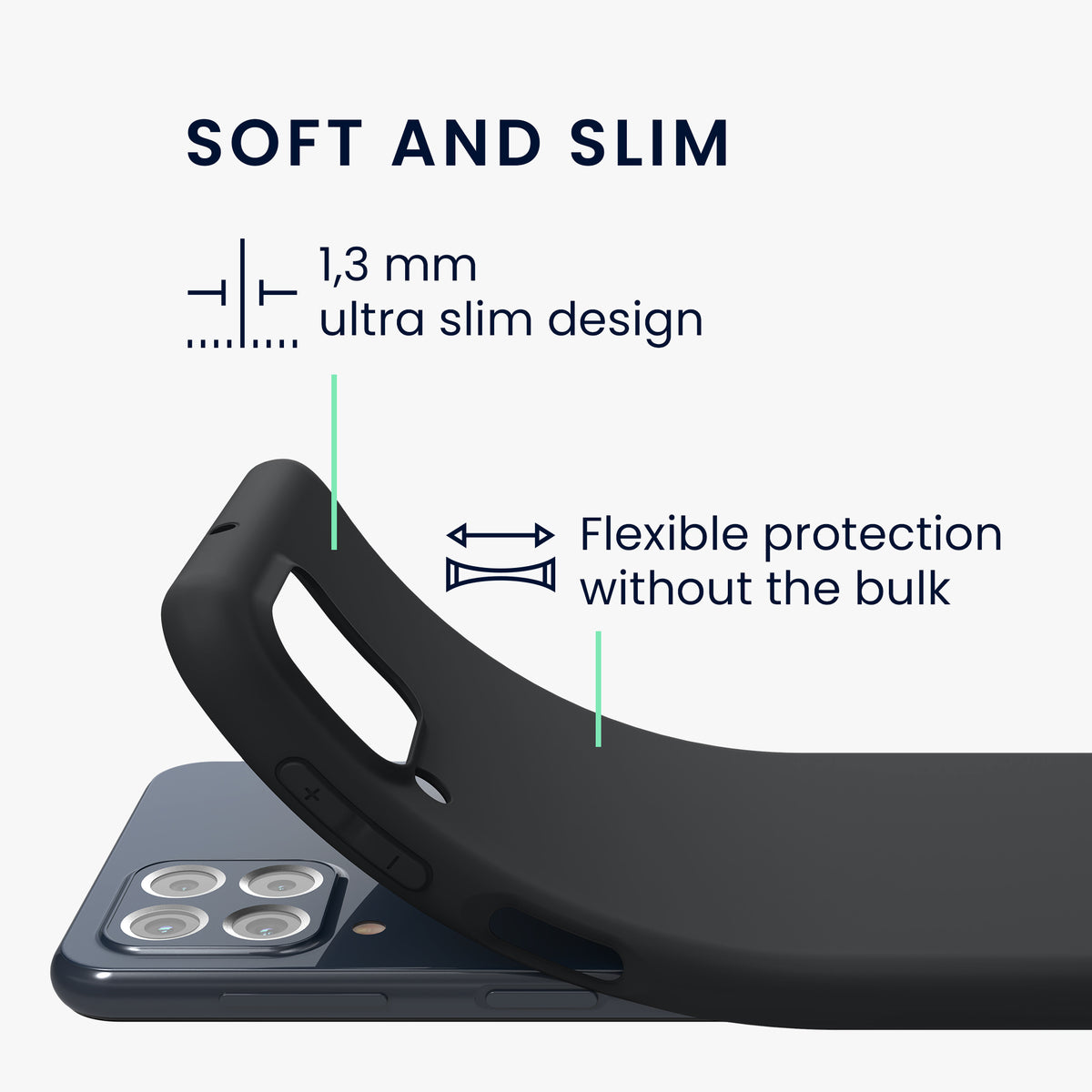 TPU Case for Samsung Galaxy M53 5G in Black