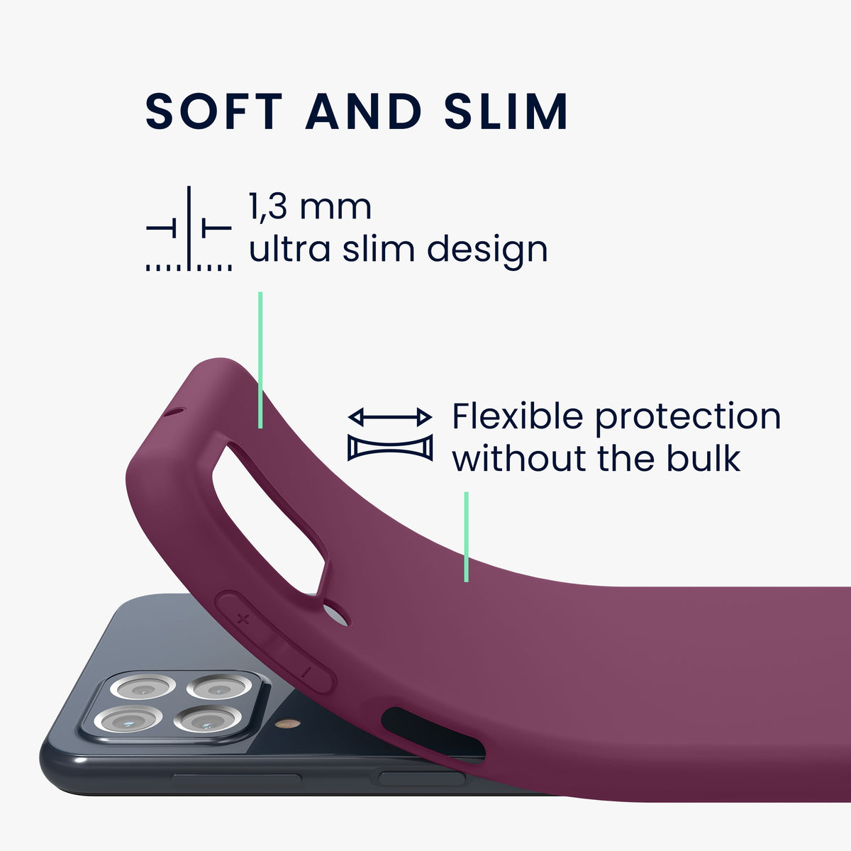 TPU Case for Samsung Galaxy M53 5G in Black