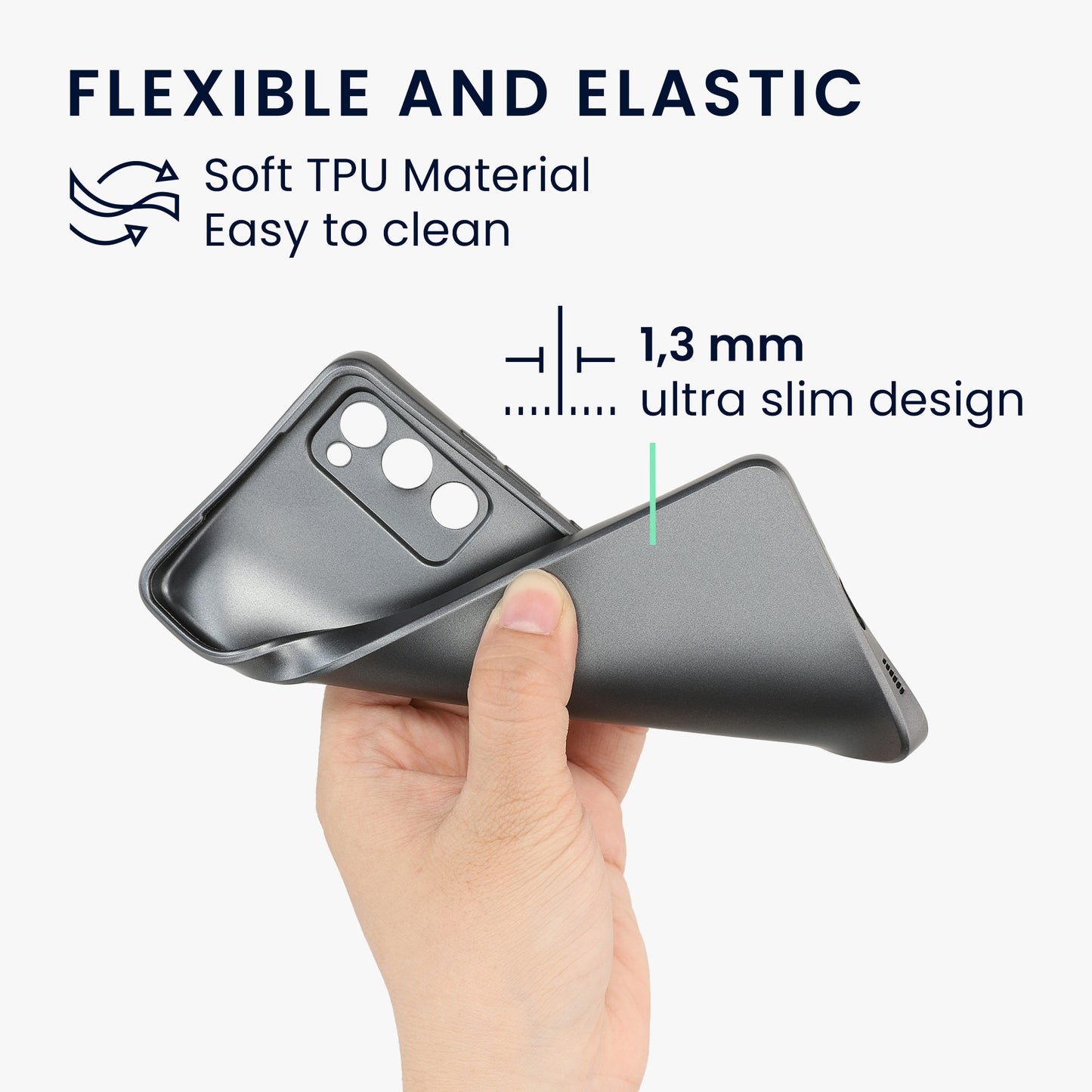 Samsung Galaxy S20 FE Silicone Phone Case Metallic Grey