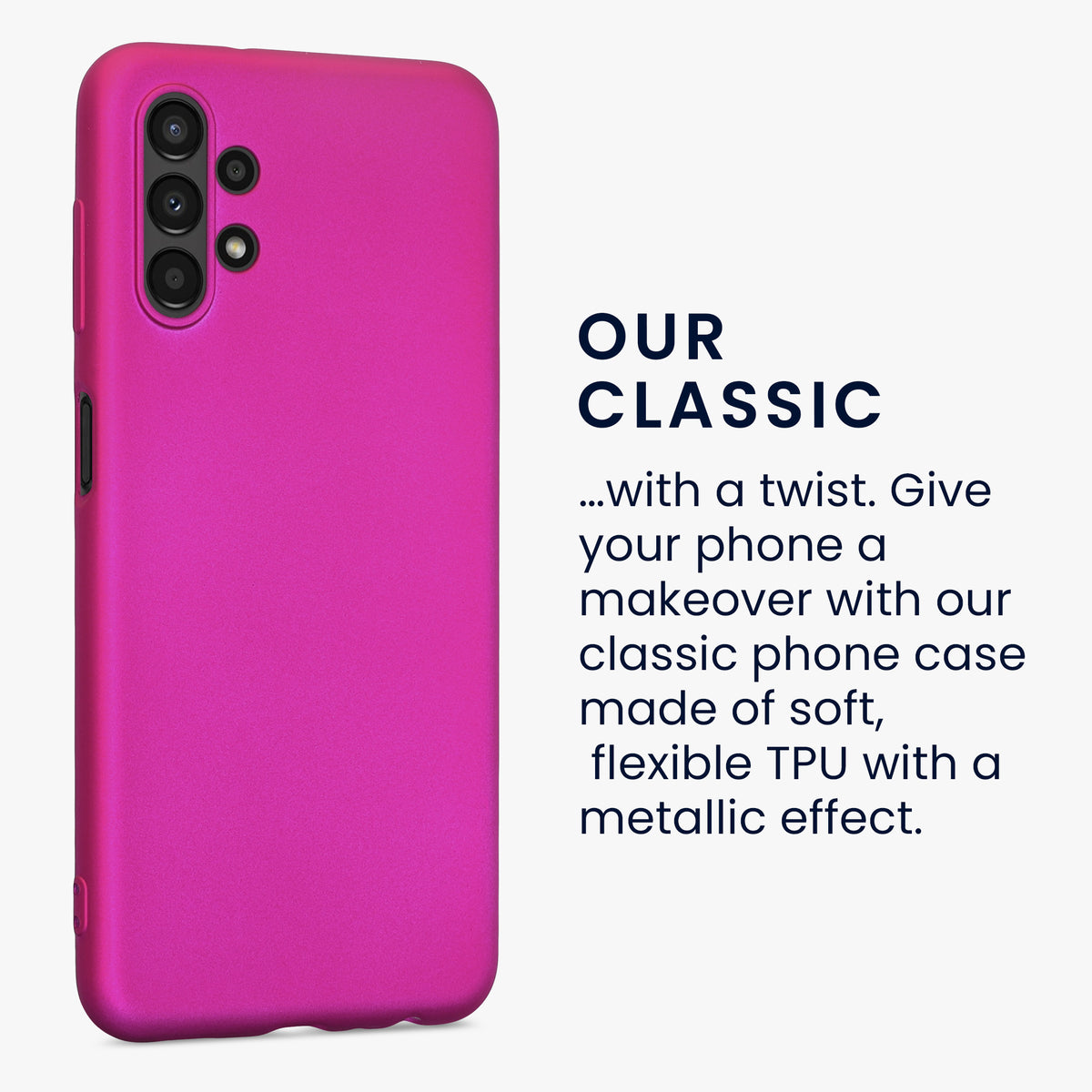 Samsung Galaxy A13 4G Silicone Phone Case Metallic