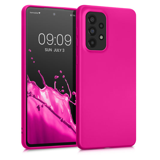 Samsung Galaxy A33 5G Silicone Phone Case Metallic Pink