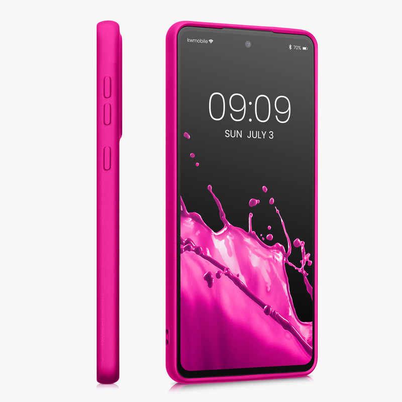 Samsung Galaxy A33 5G Silicone Phone Case Metallic Pink