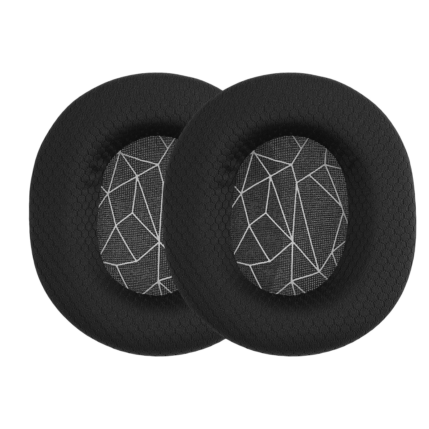 kwmobile 2x Ohr Polster für SteelSeries Arctis 3 / Arctis 5 / Arctis 7 / Arctis 9 / Arctis 9X Ohrpolster - Ersatz Ohrpolster - Kopfhörer Ersatzteile - Kopfhörer Ersatzpolster für Over Ear Headphones Schwarz  [dsg02]