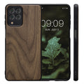 Wooden Case with TPU Bumper for Samsung Galaxy M53 5G Walnut Wood
