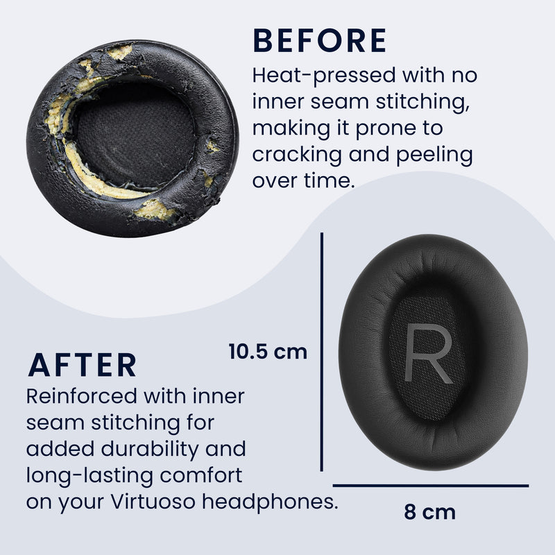 kwmobile Ear Pads for Bose QuietComfort 45 / QC45 / SC Headphones Replacement Parts Over Ear Headphones