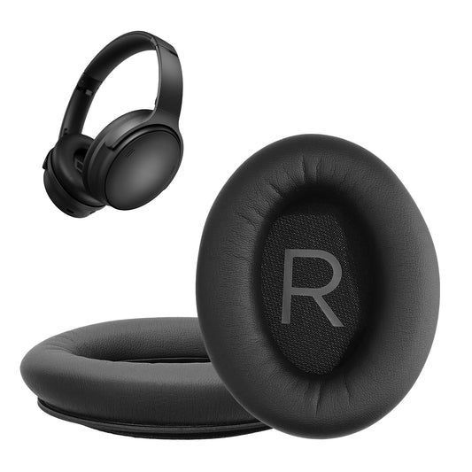 kwmobile 2x Ohr Polster für Bose QuietComfort 45 / QC45 / SC Ohrpolster - Ersatz Ohrpolster - Kopfhörer Ersatzteile - Kopfhörer Ersatzpolster für Over Ear Headphones Schwarz  