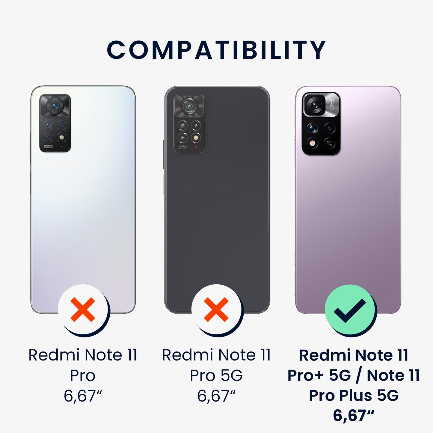Case compatible with Xiaomi Redmi Note 11 Pro+ 5G / Note 11 Pro Plus 5G