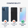kwmobile Necklace Case compatible with Oppo Find X3 Neo - Cover with Lanyard - Silicone Protective Case