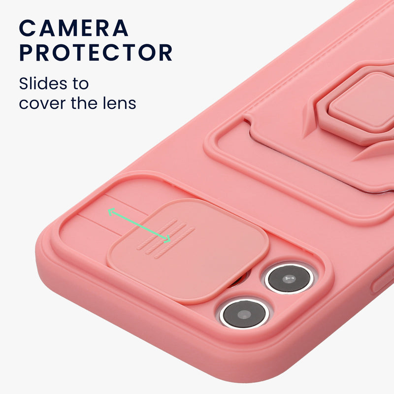 iPhone 12 Pro Max Wallet Case Silicone with Camera Cover