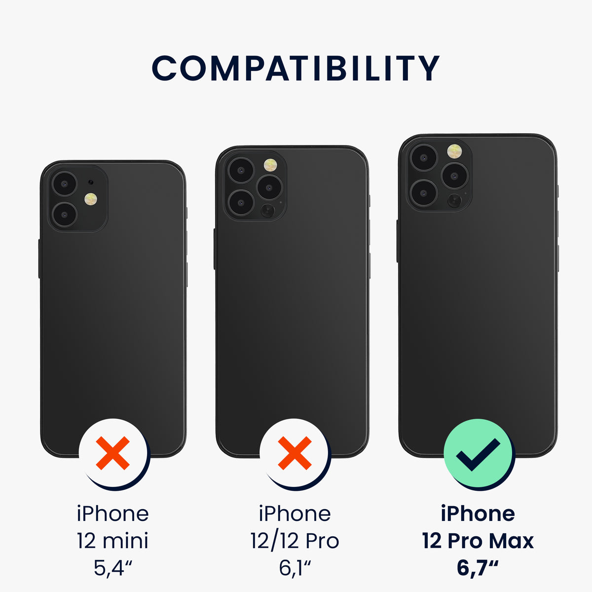 iPhone 12 Pro Max Wallet Case Silicone with Camera Cover