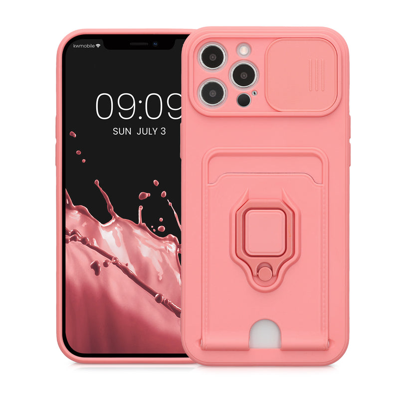 kwmobile Case compatible with Apple iPhone 12 Pro Max - Soft Case with Camera Protection - Card Slot