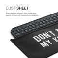 Logitech MX Keys Wireless Case Don't Touch My Keyboard