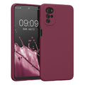 Rubberized Silicone Case for Motorola Moto G22 in Rhubarb Red