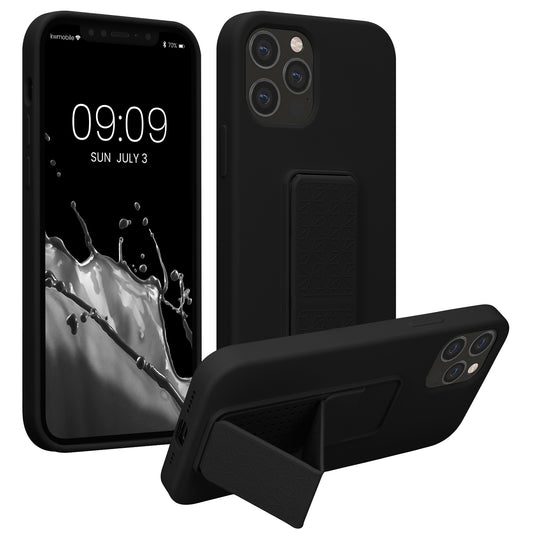 kwmobile Phone Case for Apple iPhone 12 Pro Max with Finger Holder and Stand