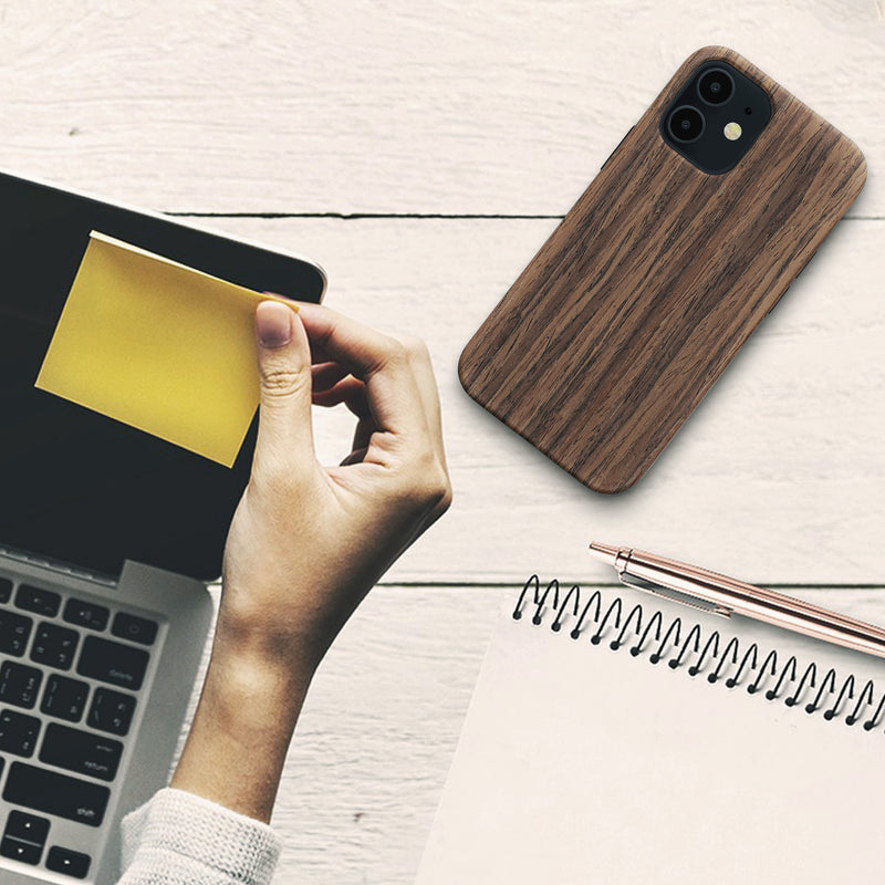 iPhone 12 mini Wood Finish Back Cover