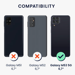 Samsung Galaxy M53 5G Shockproof Hard Case with TPU Bumper