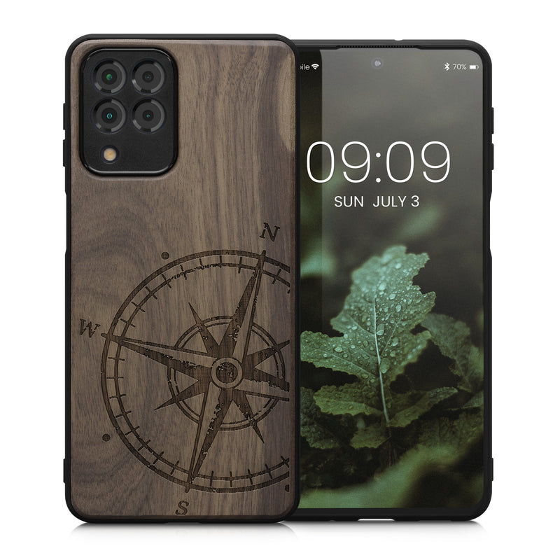 kwmobile Case Compatible with Samsung Galaxy M53 5G Phone Cover TPU Phone Case Vintage