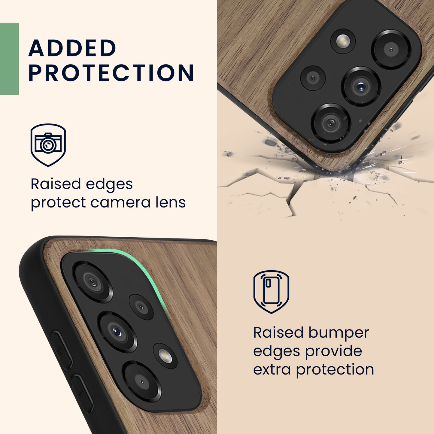 Samsung Galaxy A33 5G Shockproof Hard Case with TPU Bumper