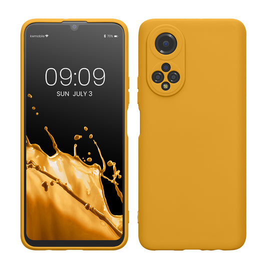 kwmobile Handyhülle für HONOR X7 Hülle - weiches Handy Silikon Case - Schutzhülle Cover - Honiggelb Honiggelb  