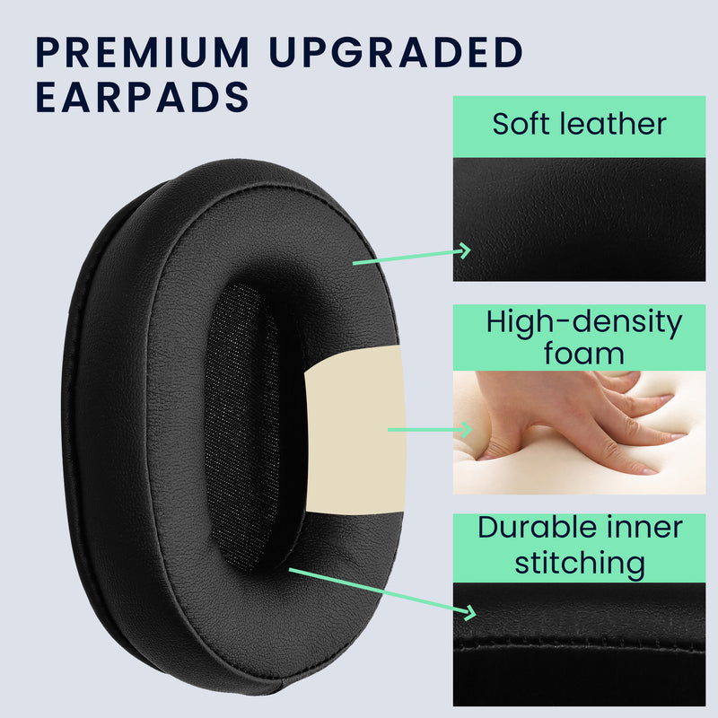 kwmobile Ohr Polster für Audio Technica ATH - MSR7 M30 M40X M50X Ohrpolster Ersatz Ohrpolster Kopfhörer Ersatzteile