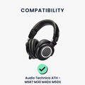 kwmobile Ohr Polster für Audio Technica ATH - MSR7 M30 M40X M50X Ohrpolster Ersatz Ohrpolster Kopfhörer Ersatzteile