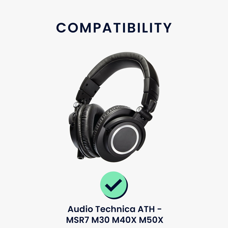 kwmobile Ohr Polster für Audio Technica ATH - MSR7 M30 M40X M50X Ohrpolster Ersatz Ohrpolster Kopfhörer Ersatzteile