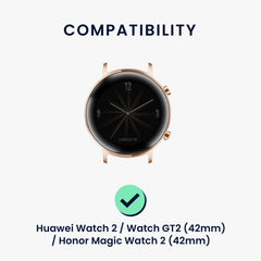 kwmobile Uhrenarmband für Huawei Watch 2 / Watch GT2 (42mm) / Honor Magic Watch 2 (42mm) Armband - Ersatzarmband