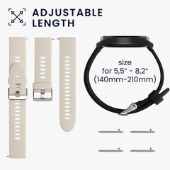 kwmobile Uhrenarmband für Xiaomi Mi Watch / Mi Watch Color Sport Armband - Fitnesstracker Band Set aus Silikon