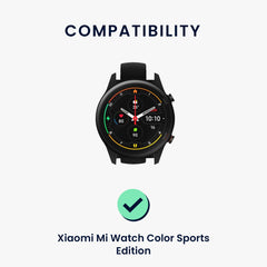kwmobile Uhrenarmband für Xiaomi Mi Watch / Mi Watch Color Sport Armband - Fitnesstracker Band Set aus Silikon