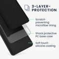 kwmobile Handyhülle für Motorola Edge 30 Case Silikon Kabelloses Laden Schutzhülle Cover
