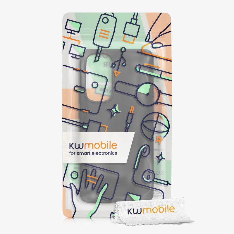 kwmobile Handyhülle für Motorola Edge 30 Case Silikon Kabelloses Laden Schutzhülle Cover