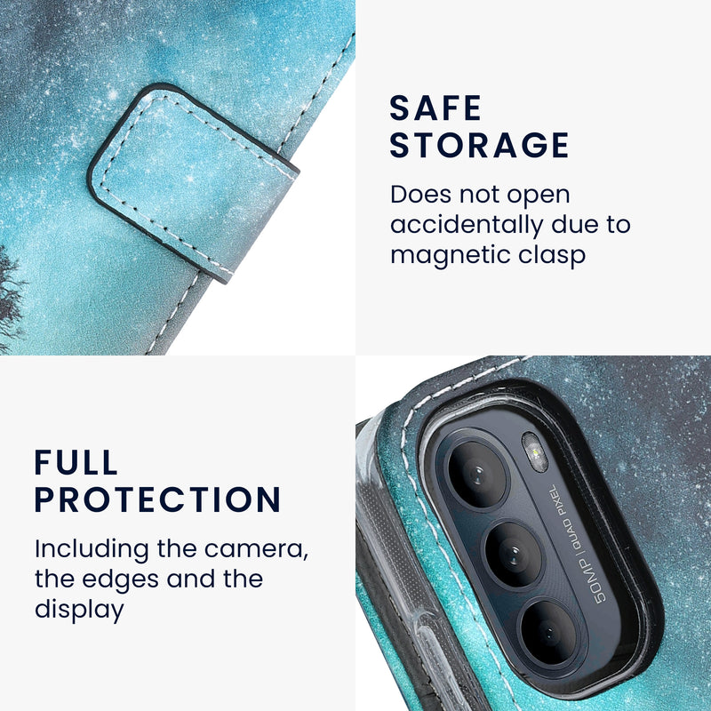 Faux Leather Case compatible with Motorola Moto G52 / Moto G82 5G