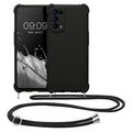 kwmobile Necklace Case Compatible with Oppo Find X3 Lite - Cover with Lanyard - Silicone Protective Case
