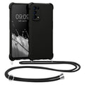 kwmobile Necklace Case Compatible with Oppo Find X3 Lite - Cover with Lanyard - Silicone Protective Case