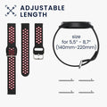 kwmobile Uhrenarmband für Garmin Venu Sq Music / Sq Armband - Fitnesstracker Band Set aus Silikon - Ersatzarmband