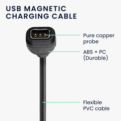 kwmobile Smartwatch Ladekabel für COROS PACE 2 / PACE 3 / APEX / APEX Pro / APEX 2 / VERTIX USB Ladekabel