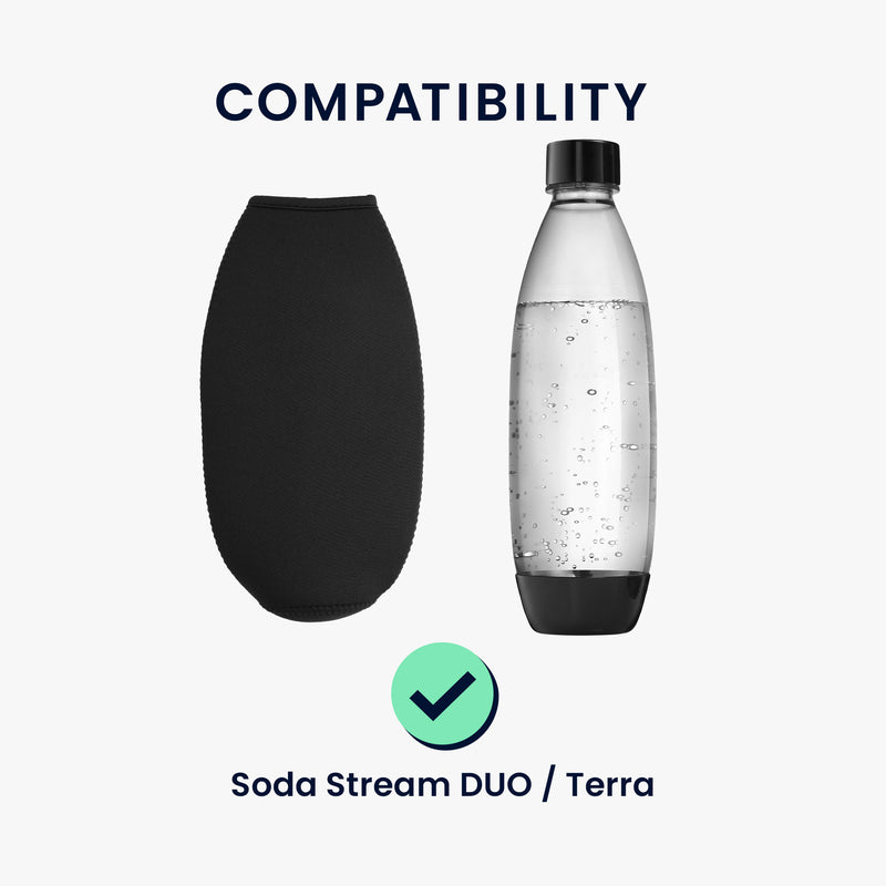 kwmobile Schutzhülle kompatibel mit SodaStream Glasflasche - Flaschen Kühler für Wasser Karaffe - Sonstiges