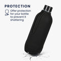 kwmobile Schutzhülle kompatibel mit SodaStream Glasflasche - Flaschen Kühler für Wasser Karaffe - Sonstiges