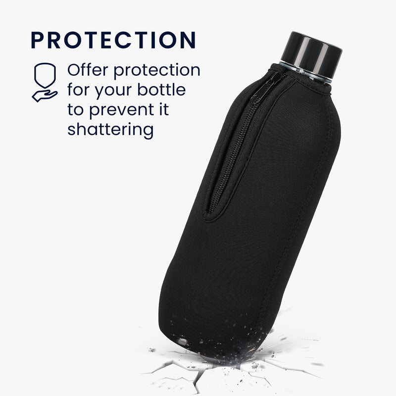 kwmobile Schutzhülle kompatibel mit SodaStream Glasflasche - Flaschen Kühler für Wasser Karaffe - Sonstiges